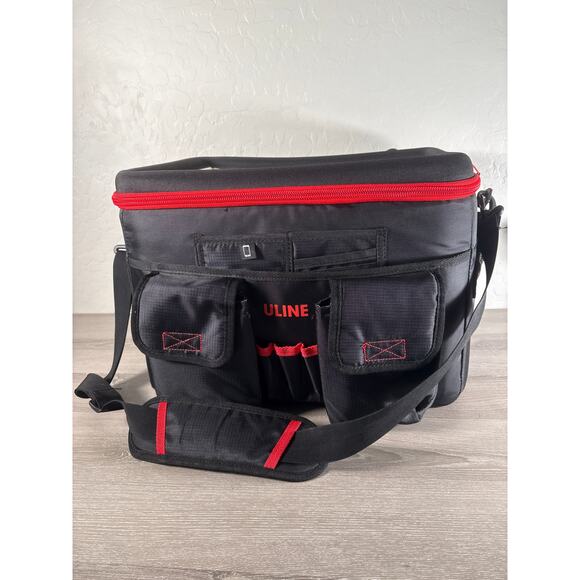 ULINE Mobile Desk File Organizer Hard Case Carrying Laptop Bag 17x13x14 - Picture 3 of 7